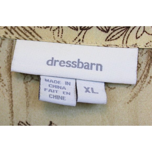 Dress barn Floral sz XL Boho Gypsy Artsy Beaded Fringe Wrinkle Look Summer Comfo - Picture 7 of 8